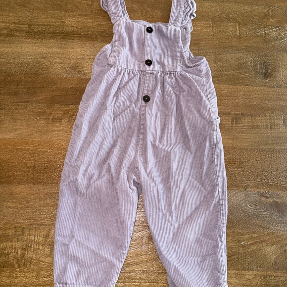 Zara Kids Corduroy Overalls in Lavender - Picture 3 of 5